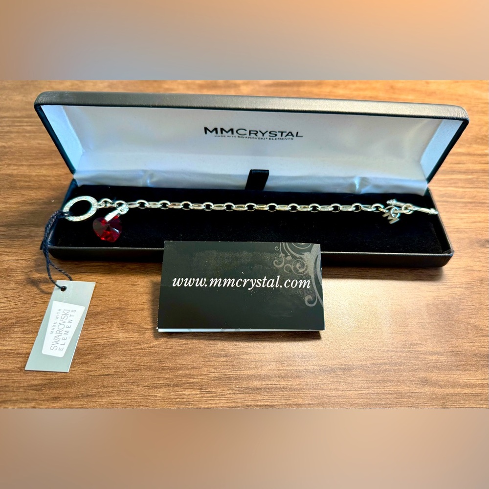 MM Crystal Silver Bracelet with Swarovski Elements